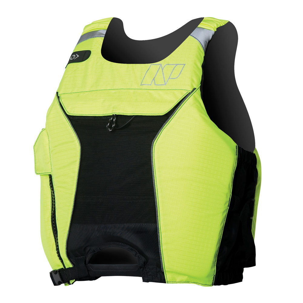 High Hook Flotation Vest Life Jacket for Wind Sports Rider M/L Neon Yellow/Black 